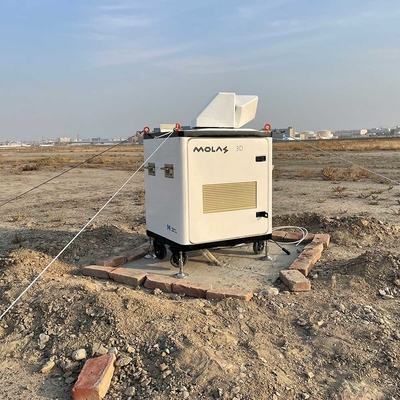 การสแกน Doppler ความเร็วลม Lidar Molas 3d Distance Resolution 30m 75m Lidar Rental