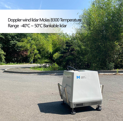 Bankable Doppler Wind Lidar Molas B300 ช่วงอุณหภูมิ -40 ℃ ~ 50 ℃