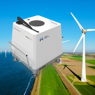เครื่องมือวัดลมระยะไกลด้วย Lidar สำหรับกังหันลมนอกชายฝั่ง อัตราการสุ่มตัวอย่าง 1Hz สำหรับช่วงความเร็วลม 0-75 เมตร/วินาที