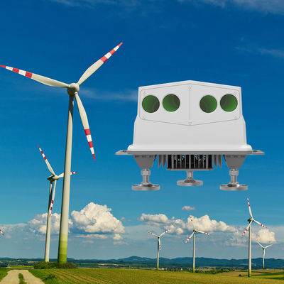 NL750 ฟาร์มกังหันลม Lidar ระยะ 50ม.-750ม. และทิศทางลม ช่วง -180°-180° สำหรับพลังงานหมุนเวียน